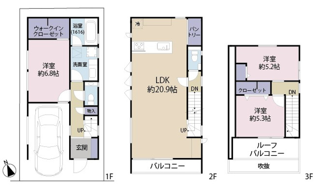 【間取り】 | 目黒区上目黒5丁目