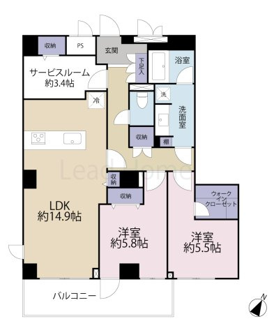【間取り】 | ロイヤルヴィーゼ学芸大学