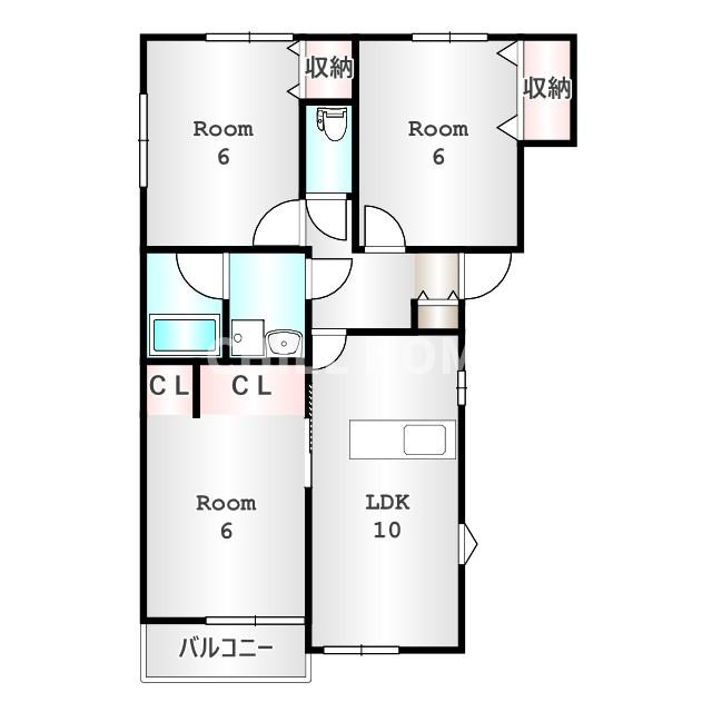 福島ハイツB-2の間取り|当社、チルホームのHPもご覧ください(^^)/物件情報多数♪