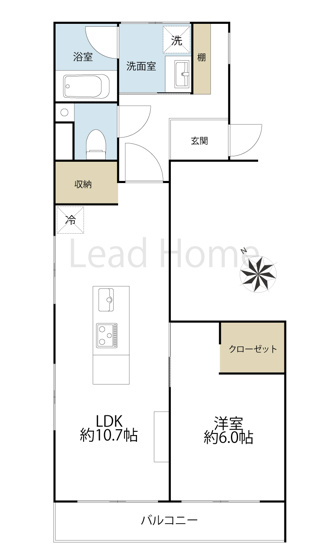 【間取り】 | ライオンズマンション目黒第5