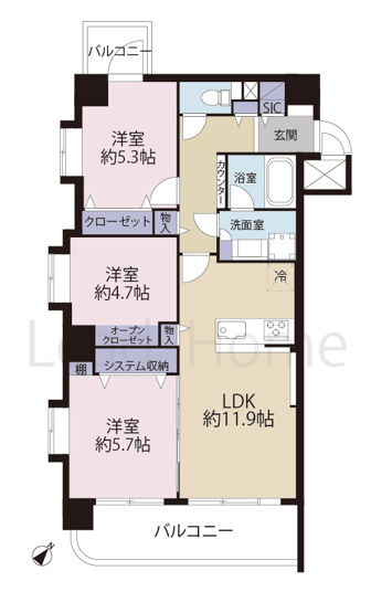 【間取り】 | モナーク碑文谷