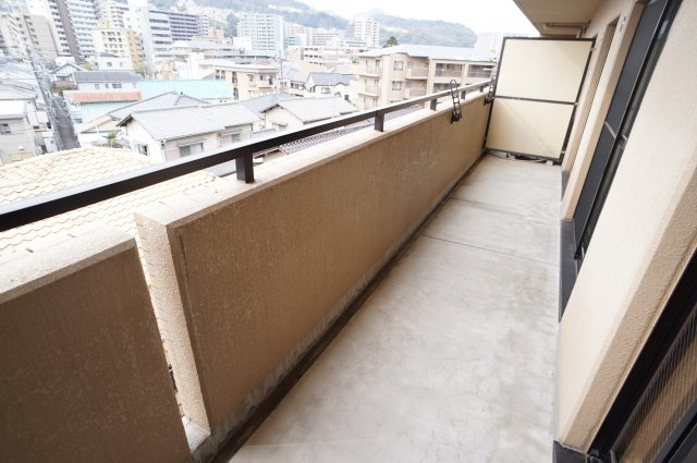 ボヌール宝塚のバルコニー