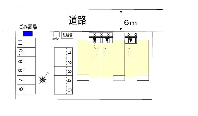 ヴェスティートの区画図