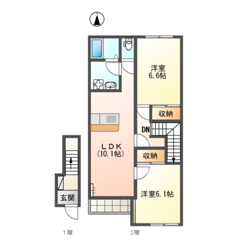 コンフォルト・パレスＢ棟の間取り