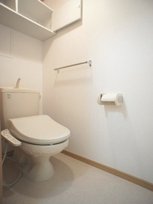 【トイレ】 | アニメート・ヴィラB | 温水洗浄暖房便座機能付きです♪