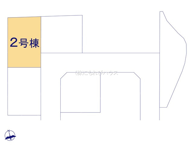 鴻巣松原　3期　新築一戸建て　リーブルガーデン　02の区画図|2号棟