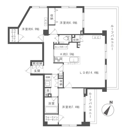 【間取り】 | サンクタスガーデン目黒