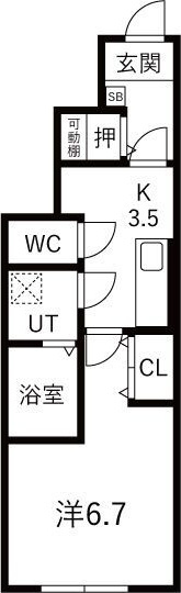 LeveL vijf A(ルベルファイフA)の間取り