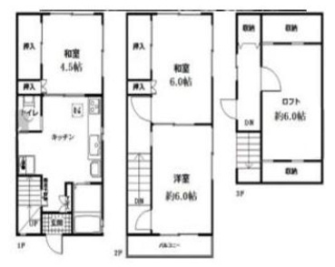 江東区南砂５丁目貸家 の間取り