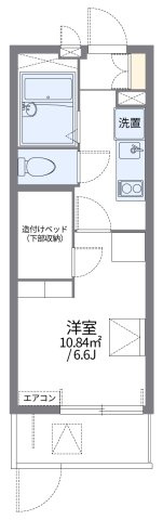 レオパレスカメリア　西片江の間取り