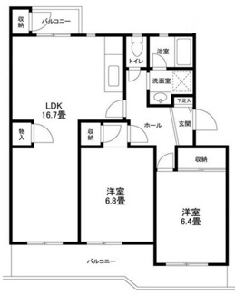 【間取り】 | アドリーム新百合ヶ丘Ａ棟 | 間取りです。