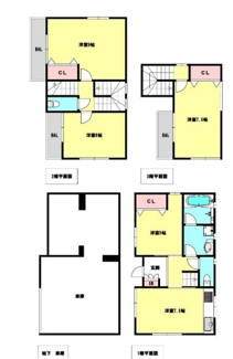 【間取り】 | 西宮市一ケ谷町　中古戸建