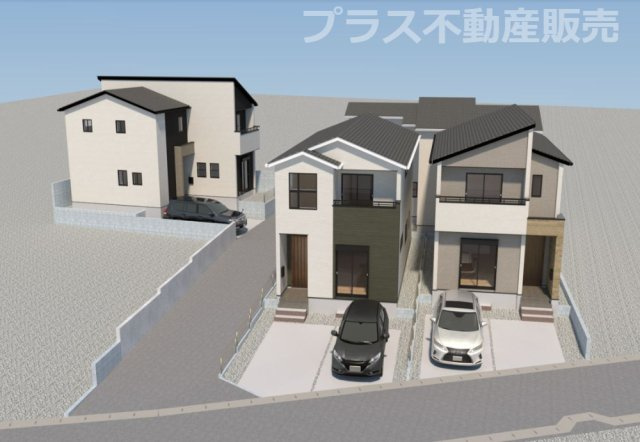 【外観】 | 福岡市城南区田島3丁目2期　1号棟（全4棟）【仲介手数料無料・0円】 | 完成イメージの外観パースです。