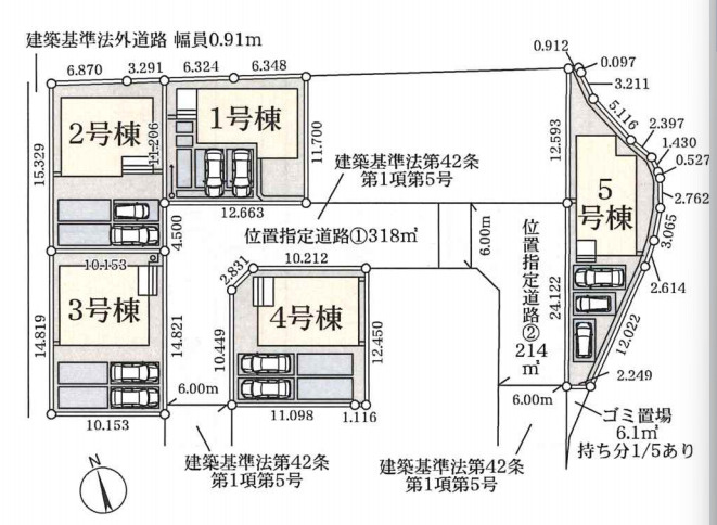 鴻巣松原　3期　新築一戸建て　リーブルガーデン　03の区画図|3号棟