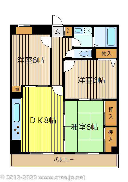 ピジョン田園の間取り
