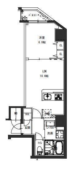 Ｓ－ＲＥＳＩＤＥＮＣＥ駒込六義園の間取り