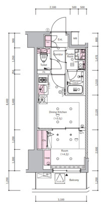 シーフォルム住吉Ⅱの間取り