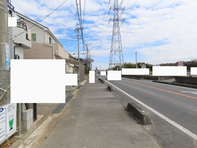 鶴ヶ島市富士見新築戸建の前面道路含む現地写真