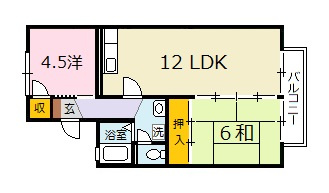 リビエラ南　B棟の間取り