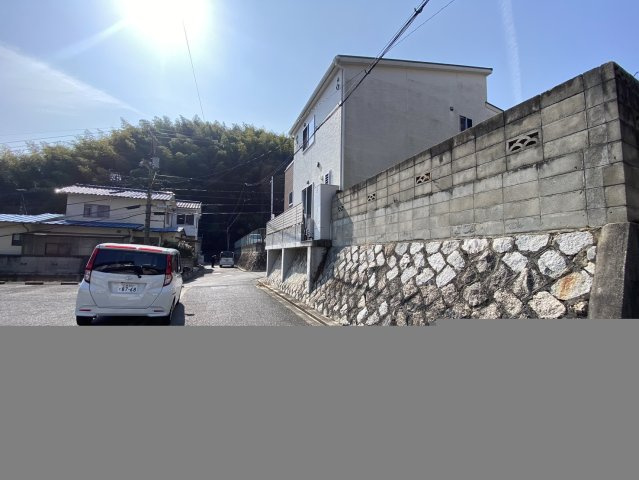 広島市西区田方３丁目の売地の前面道路含む現地写真