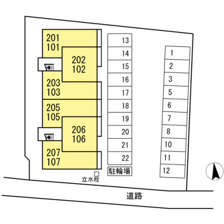アトラクトコートの区画図