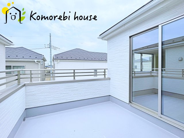 鴻巣松原　3期　新築一戸建て　リーブルガーデン　04のバルコニー|26.7.13　撮影済み