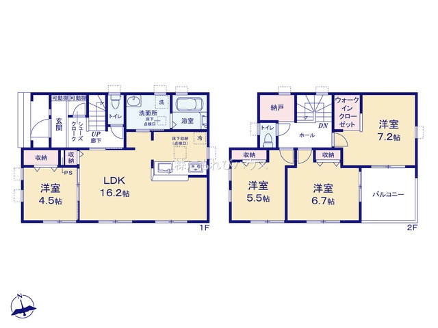 鴻巣松原　3期　新築一戸建て　リーブルガーデン　04の区画図|4号棟