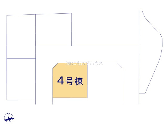 鴻巣松原　3期　新築一戸建て　リーブルガーデン　04の区画図|4号棟
26.7.13　撮影済み