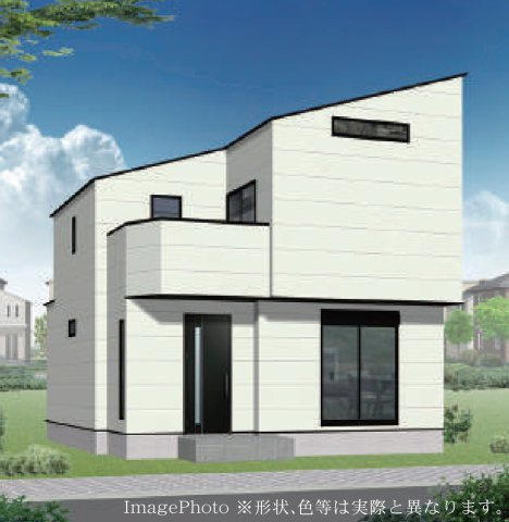 横浜市金沢区釜利谷東６丁目 新築戸建て【仲介手数料無料】の外観パース