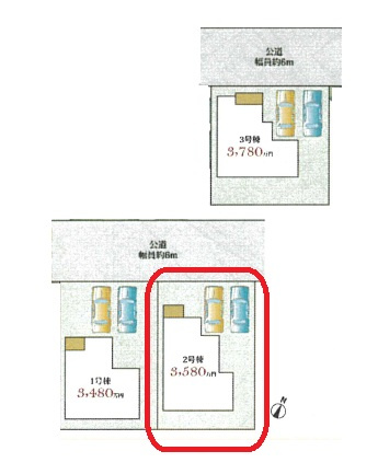 加古川市平岡町高畑 第3　　新築戸建の区画図