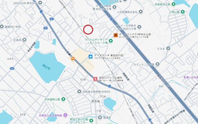 加古川市平岡町高畑 第3　　新築戸建の地図