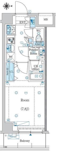 エストゥルース両国Ⅱの間取り
