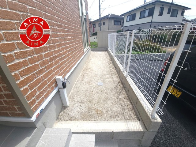 那珂川市今光8丁目第2-3棟（1号棟）の庭|お庭で自由な時間を過ごせます。