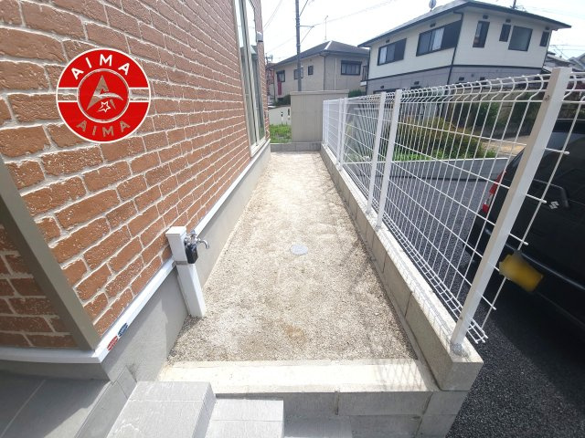 那珂川市今光8丁目第2-3棟（1号棟）の外観|お庭で自由な時間を過ごせます。