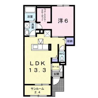 【間取り】 | グラシーヌ　Ⅰ