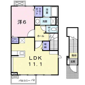 【間取り】 | ヴィヴァーチェ　Ｂ