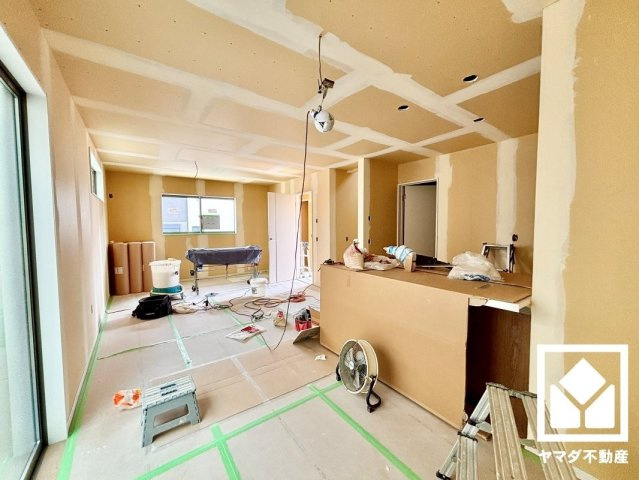 宇治市大久保町上ノ山　1期の居間・リビング|7月12日　現地写真更新