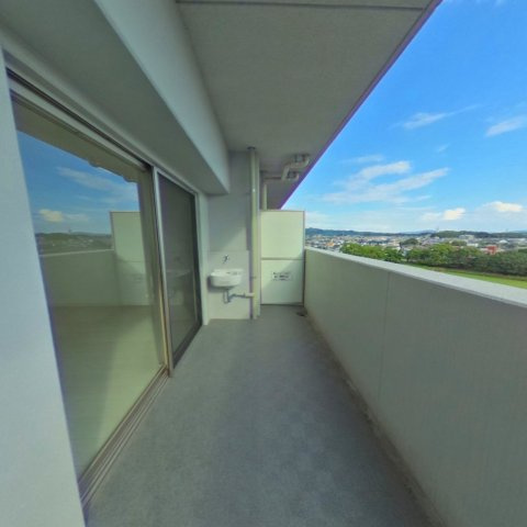 アルファスマート西国分のバルコニー