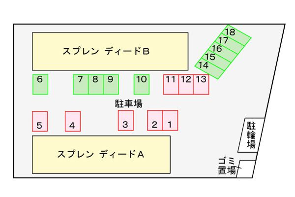 スプレン　ディード　Ａの区画図
