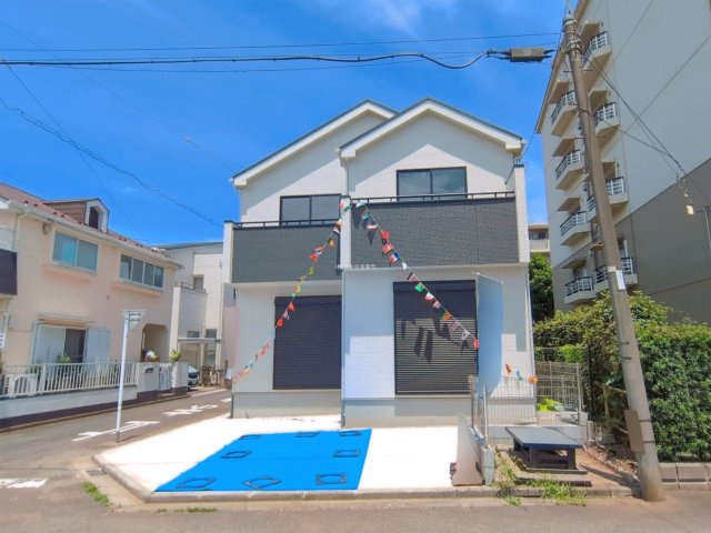 ふじみ野市新田２丁目の新築一戸建の外観|設計・建設住宅性能評価書W取得で安心の新築一戸建て！