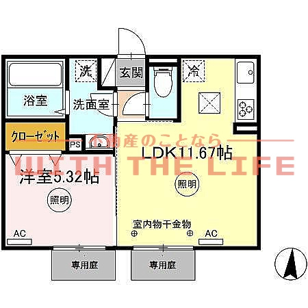 D-roomシャンヴル【キャッシュバック】の間取り