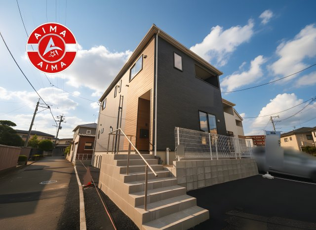 那珂川市今光8丁目第2-3棟（3号棟）の外観|デザイン性のある外観です。