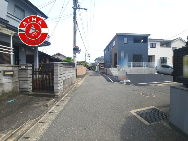 那珂川市今光8丁目第2-3棟（3号棟）の外観|前面道路含む現地の写真です。
