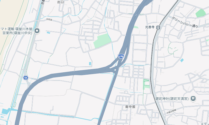 枚方市出口　新築一戸建ての地図