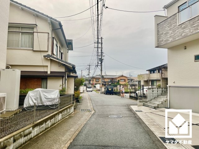 宇治市大久保町上ノ山　1期の前面道路含む現地写真