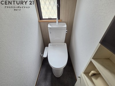 ゆったりとした空間のトイレです。