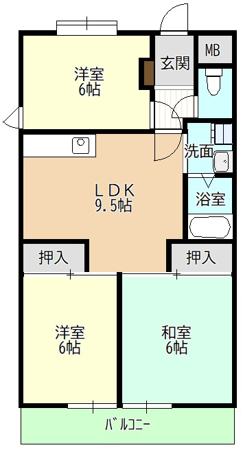 第２アンドービルの間取り