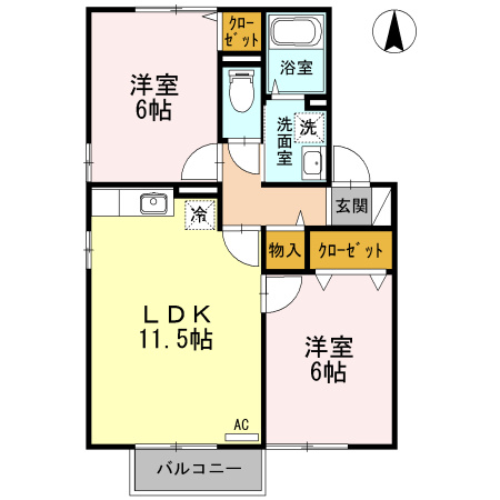 セジュールサヒアの間取り