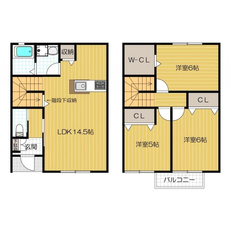 メゾンボヌール　Ｂの間取り