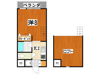 【間取り】 | リワード首里坂下 | 反転タイプ
